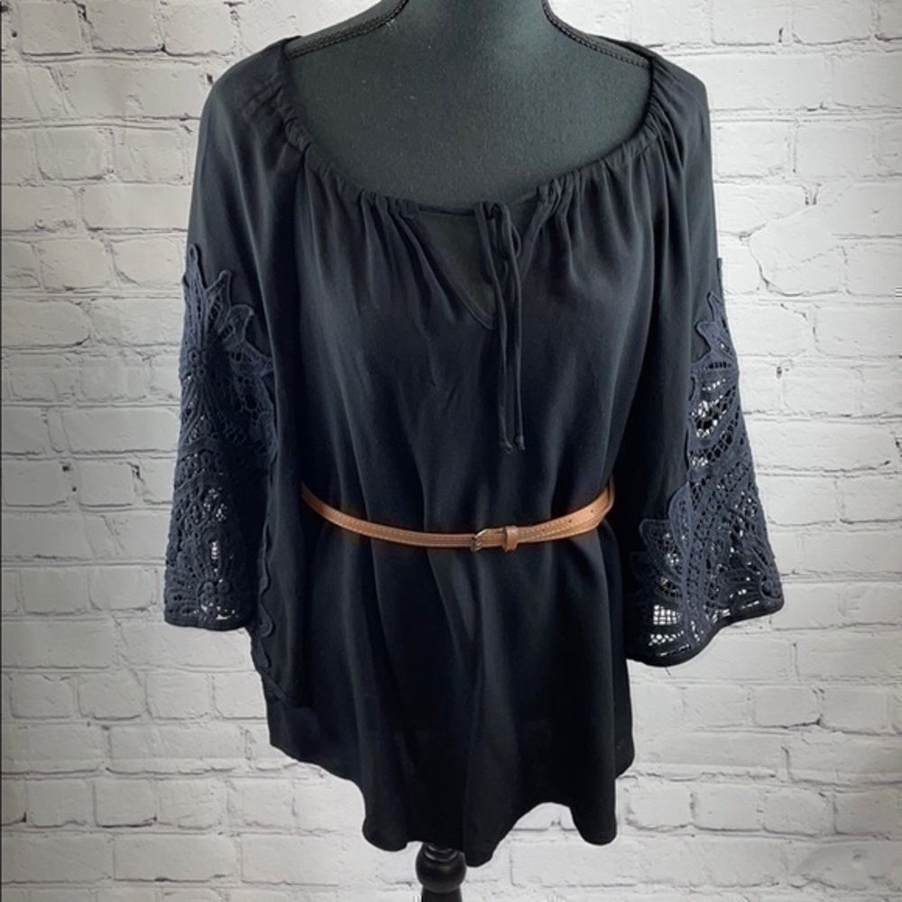 UEC Boho Black Ella Miss tunic/ mini dress size small